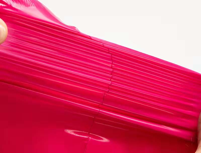 道真玫红色快递袋-05