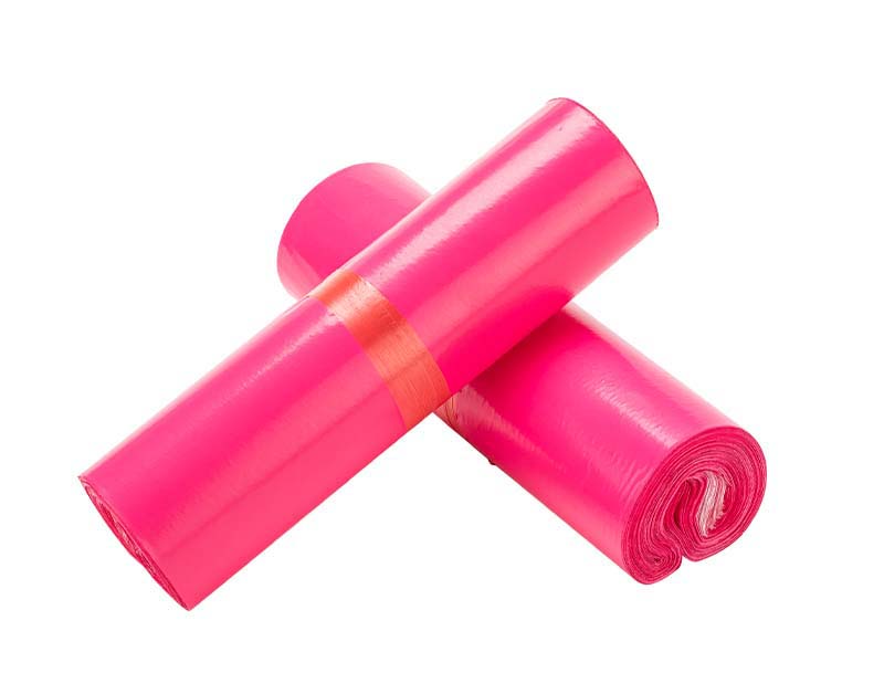 道真玫红色快递袋-02